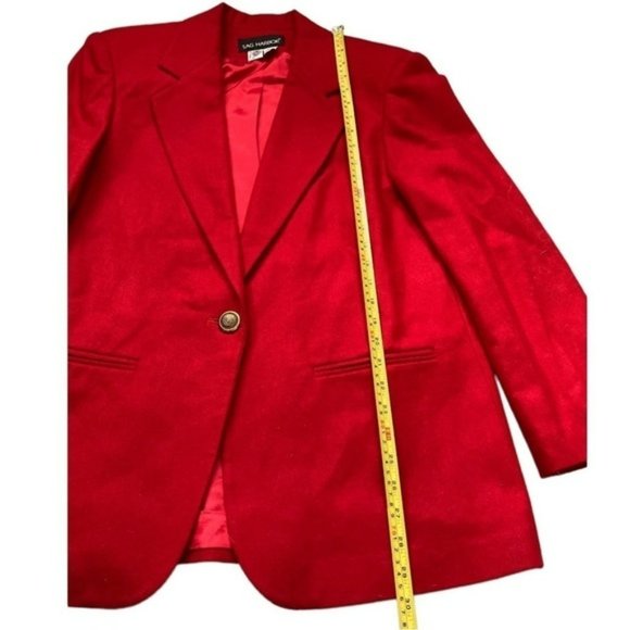 vintage dead stock  Sag Harbour red wool oversized blazer - Picture 5 of 8